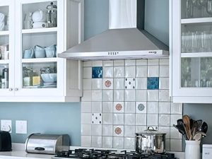 شفاط المطبخ المثبت على الحائط مقاس 30 بوصة ، شفاط موقد المطبخ ECO PR30SP من GASLAND مع مصابيح LED ، مروحة عادم 3 سرعات ، تحكم بضغطة زر ، مرشح ألومنيوم
