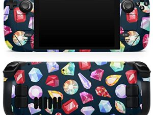 Design Skinz - متوافق مع سطح البخار - غطاء غلاف واقٍ من الفينيل قابل للإزالة ومقاوم للخدش - أحجار كريمة ملونة