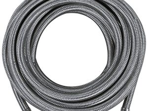 ملحقات الأجهزة المعتمدة خط مياه صانع الثلج ، 25 قدمًا ، قلب PVC مع فولاذ مضفر ممتاز من الفولاذ المقاوم للصدأ